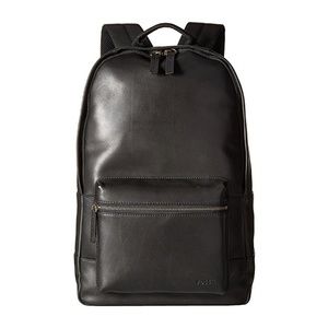 Black Leather Backpack - BRAND NEW